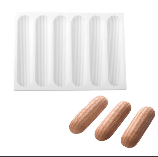 PREORDER 6 cavity eclair mould